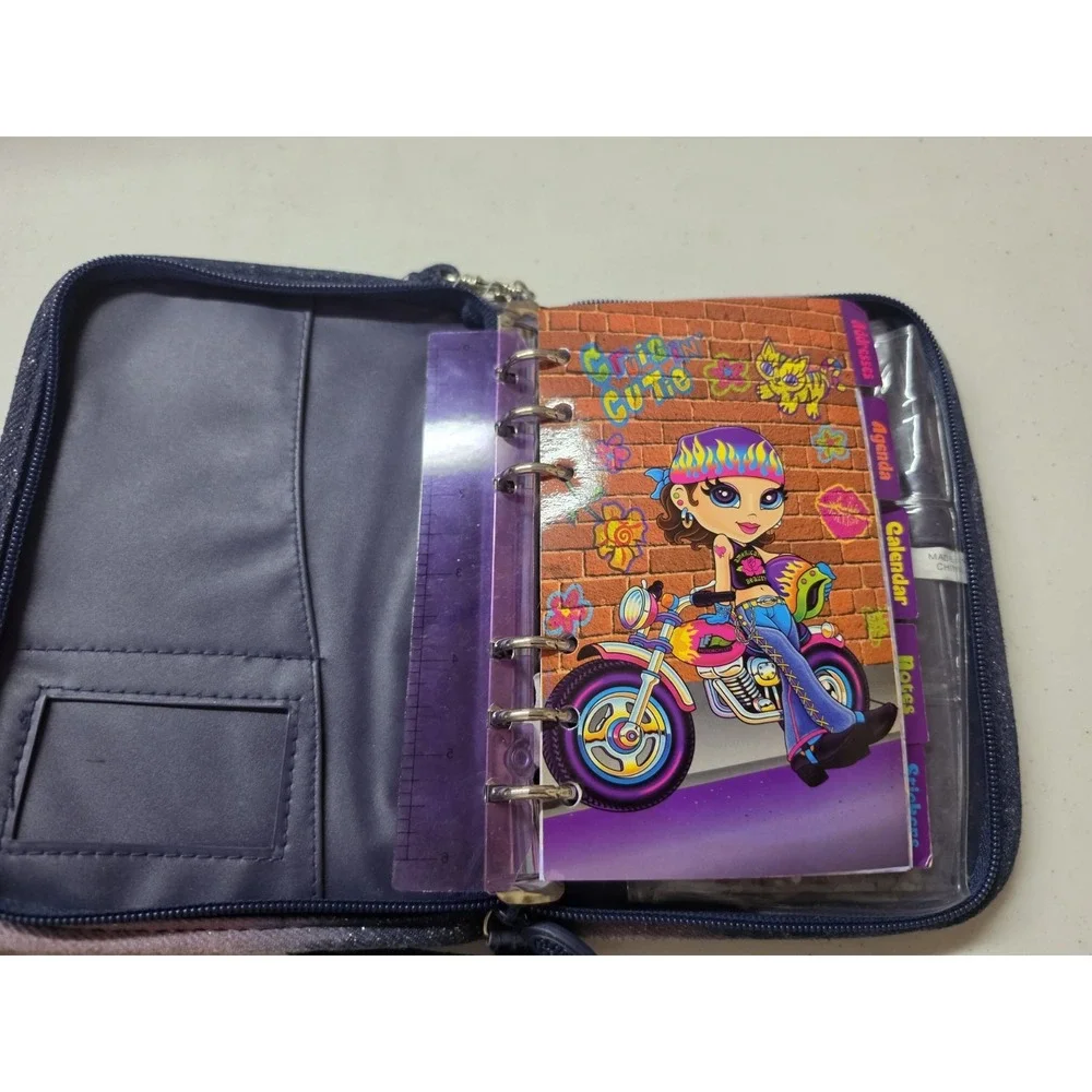 Lisa Frank Fun Pak Zip-Up Ring Binder Organizer Planner 2006 *read*